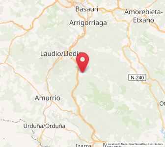 Map of Beraza, Basque Country