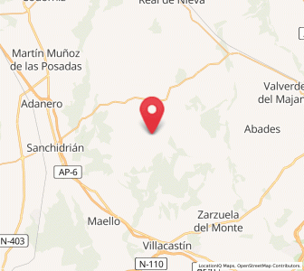 Map of Bercial, Castille and León