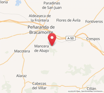 Map of Bercimuelle, Castille and León