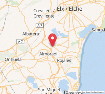 Map of Berengueres, Valencia
