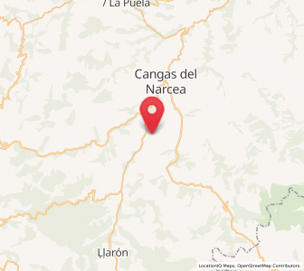 Map of Berguño, Asturias