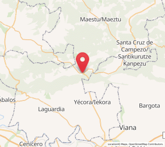 Map of Bernedo, Basque Country
