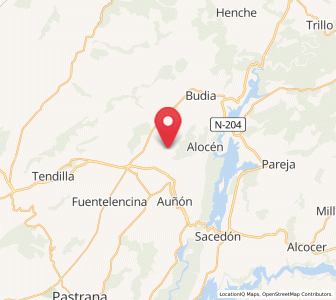 Map of Berninches, Castille-La Mancha