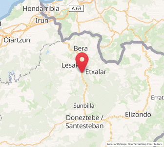 Map of Berrizáun, Navarre