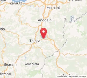 Map of Berrobi, Basque Country