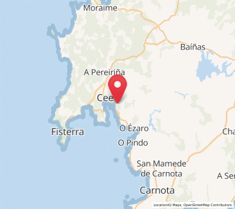 Map of Berroge, Galicia