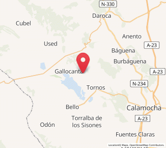 Map of Berruco, Aragon