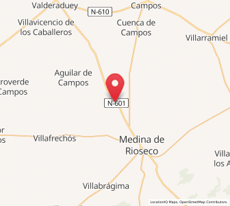 Map of Berrueces, Castille and León