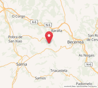Map of Berselos, Galicia