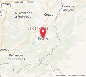 Map of Beseit / Beceite, Aragon