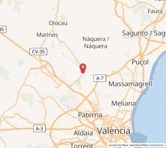 Map of Bétera, Valencia