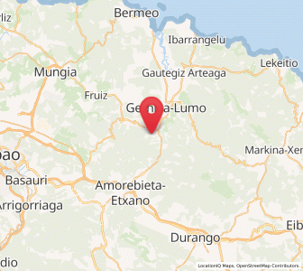 Map of Bezangiz, Basque Country