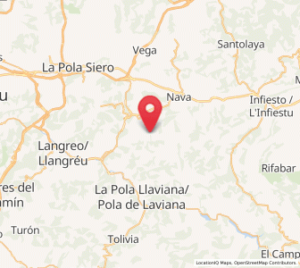 Map of Bimenes, Asturias