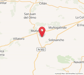 Map of Blacha, Castille and León