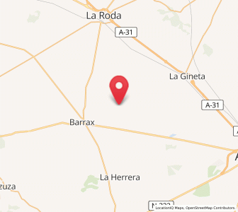 Map of Blancares, Castille-La Mancha