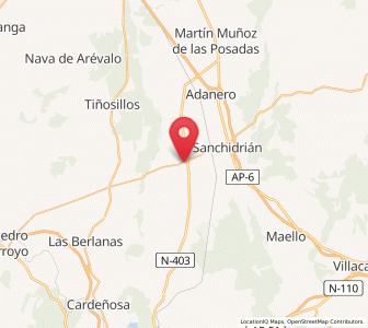 Map of Blascosancho, Castille and León