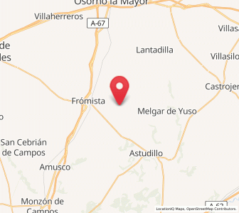 Map of Boadilla del Camino, Castille and León