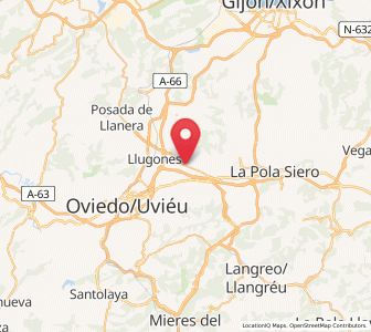 Map of Bobes, Asturias