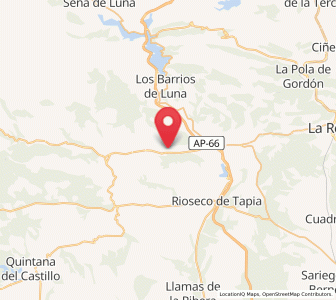 Map of Bobia, Castille and León