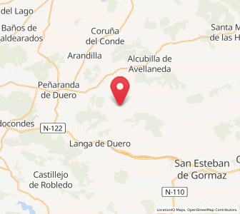 Map of Bocigas de Perales, Castille and León