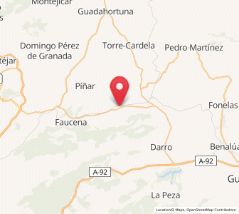 Map of Bogarre, Andalusia