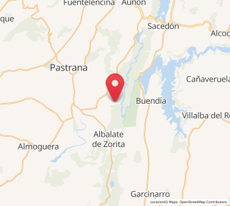 Map of Bolarque, Castille-La Mancha