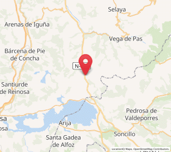 Map of Bollacín, Cantabria