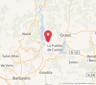 Map of Bolturina, Aragon