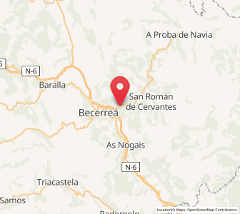 Map of Borquería, Galicia