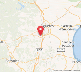 Map of Borrassà, Catalonia