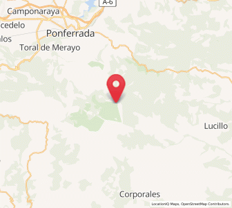 Map of Bouzas, Castille and León