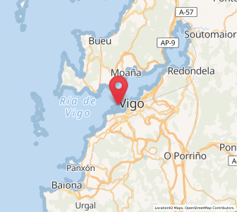 Map of Bouzas, Galicia
