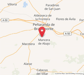 Map of Bóveda del Río Almar, Castille and León