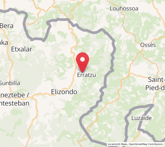 Map of Bozate, Navarre