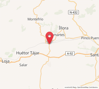 Map of Brácana, Andalusia