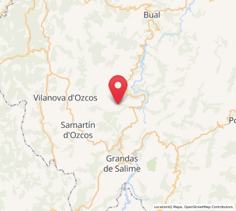 Map of Brañavella, Asturias