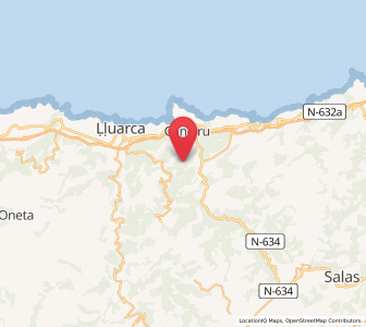 Map of Brañaverniza, Asturias
