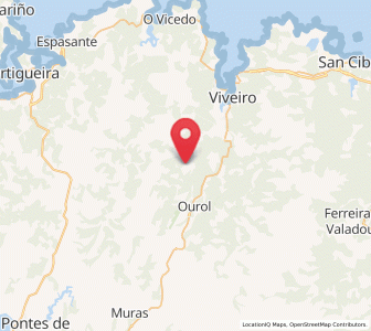 Map of Bravos, Galicia