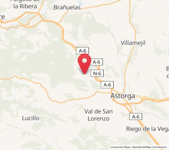 Map of Brazuelo, Castille and León