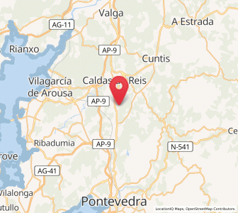 Map of Briallos, Galicia