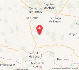 Map of Brías, Castille and León