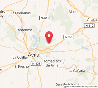 Map of Brieva, Castille and León