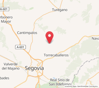 Map of Brieva, Castille and León