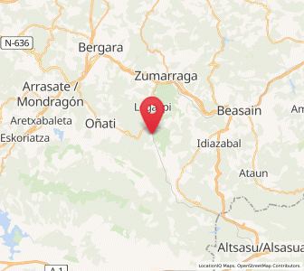 Map of Brinkola, Basque Country
