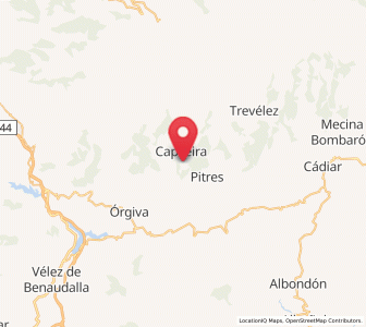 Map of Bubión, Andalusia