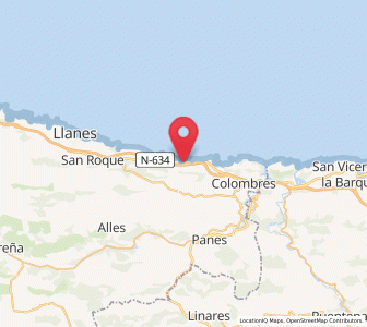 Map of Buelna, Asturias