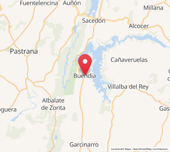 Map of Buendía, Castille-La Mancha
