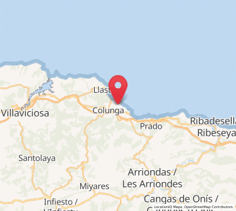 Map of Buerres, Asturias