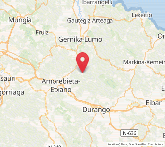 Map of Burdaria, Basque Country