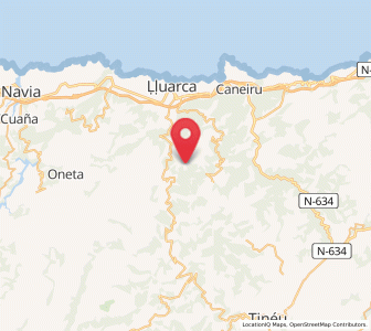 Map of Busindre, Asturias